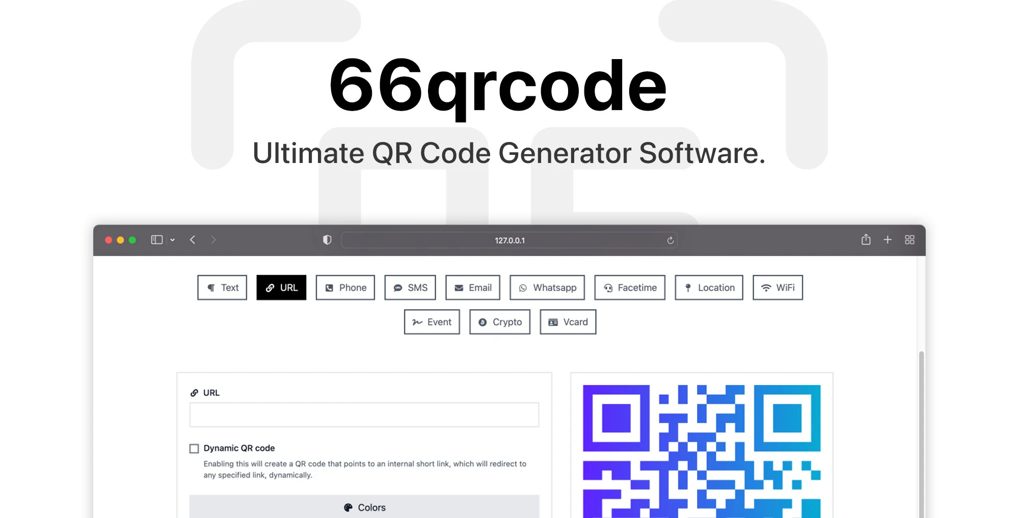 66qrcode - Ultimate QR Code Generator (SAAS) v26